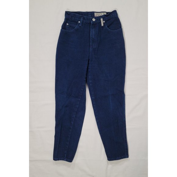 Sasson Vintage Ultra High Rise Dark Wash Mom Jeans - Picture 1 of 5
